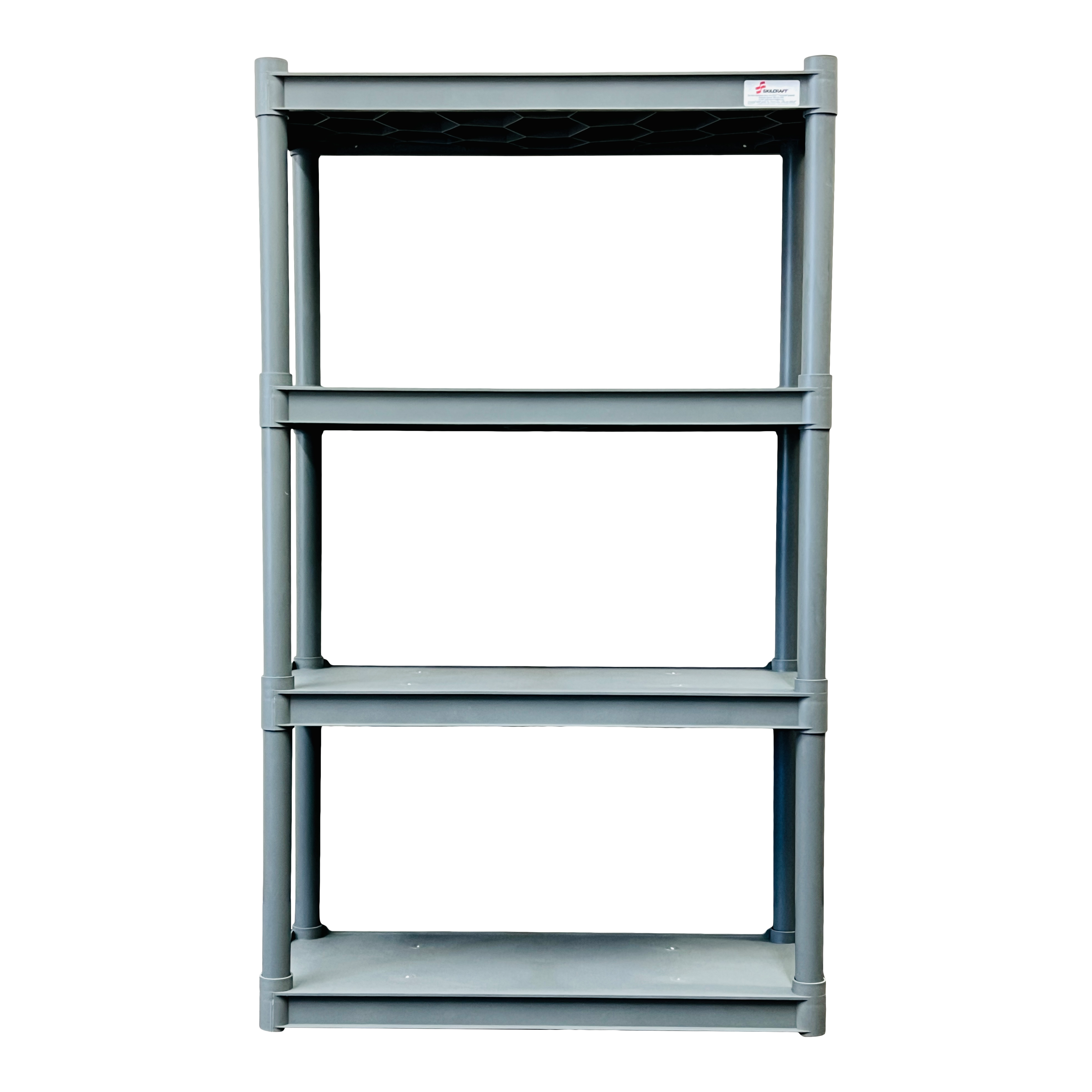 SKILCRAFT® 7125-01-667-2783: Charcoal Four-Shelf Open Storage Unit