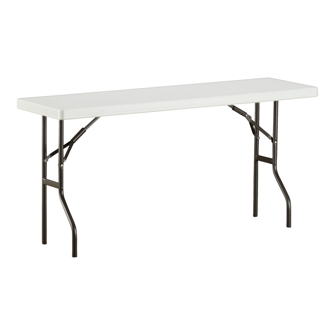 A diagonal platinum table. 