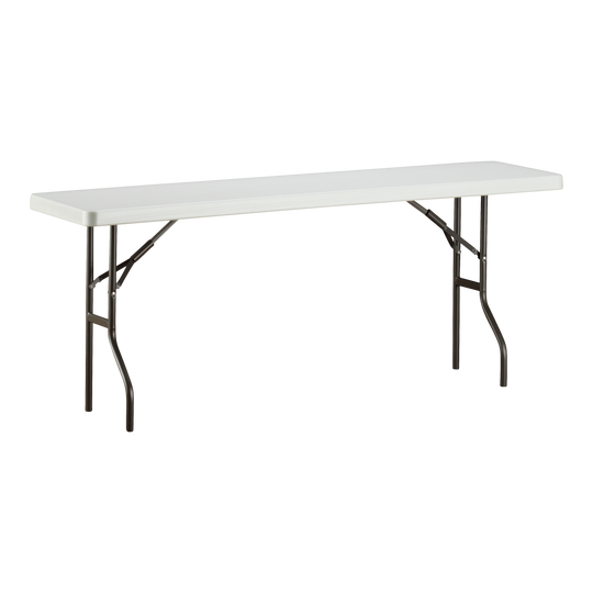 A platinum six-foot utility folding table.