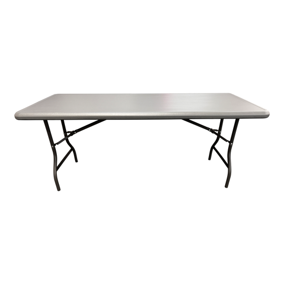 SKILCRAFT® 7105-01-724-6807 Charcoal Six-Foot 2000 LB Table