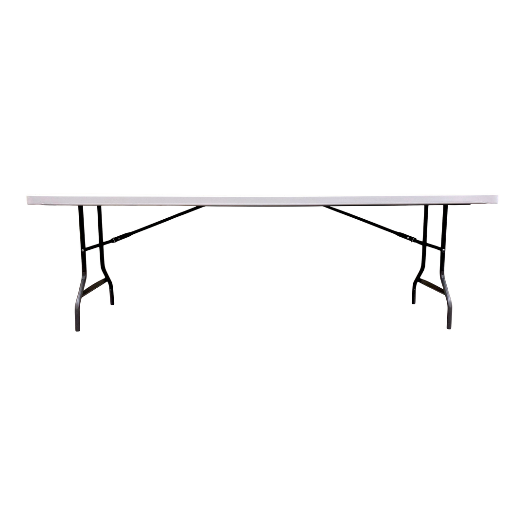 A platinum eight-foot folding table.