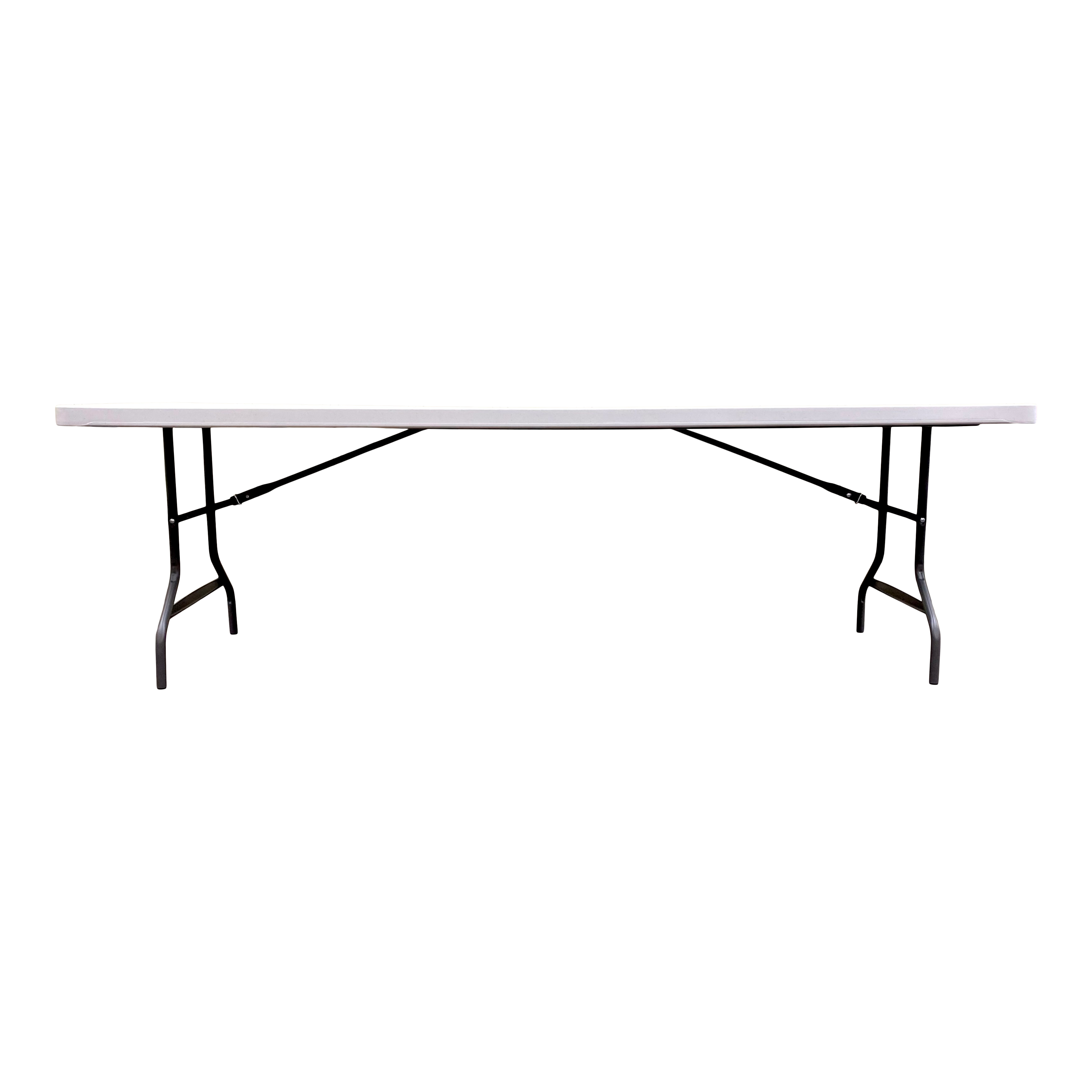 A platinum eight-foot folding table.