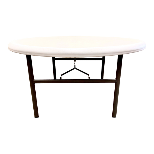 An overhead view of a platinum table.