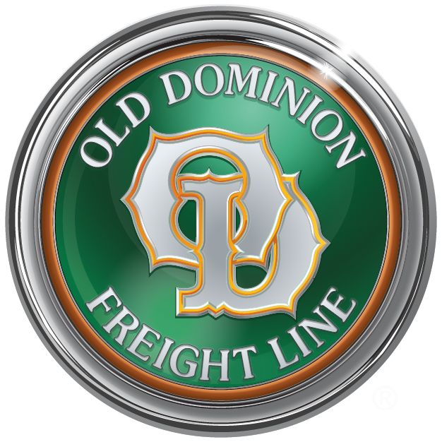 Green, silver, and orange-copper ODFL logo.